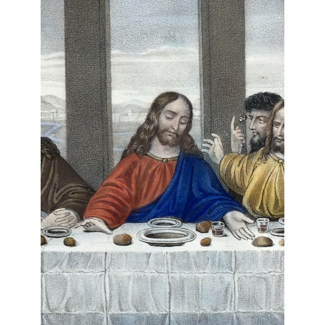 After Leonardo Da Vinci, La Cène (The Last Supper), 1890s, Chromolithograph For Sale - Image 4 of 12
