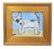 2020s Fun Folk Art Doggie Dog Puppy Oil Painting Including the Gold Wood Frame For Sale - Image 5 of 5