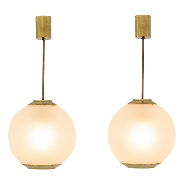Mid-Century Modern LS2 Pendants by L. Caccia Dominioni for Azucena, 1950s, Set of 2 For Sale