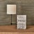 Stone On a Shelf Lamp - Travertine/Bronze For Sale - Image 7 of 7