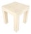 Travertine 14x14 Square Top Side End Table Stand Italian Mid Century Modern MINT For Sale