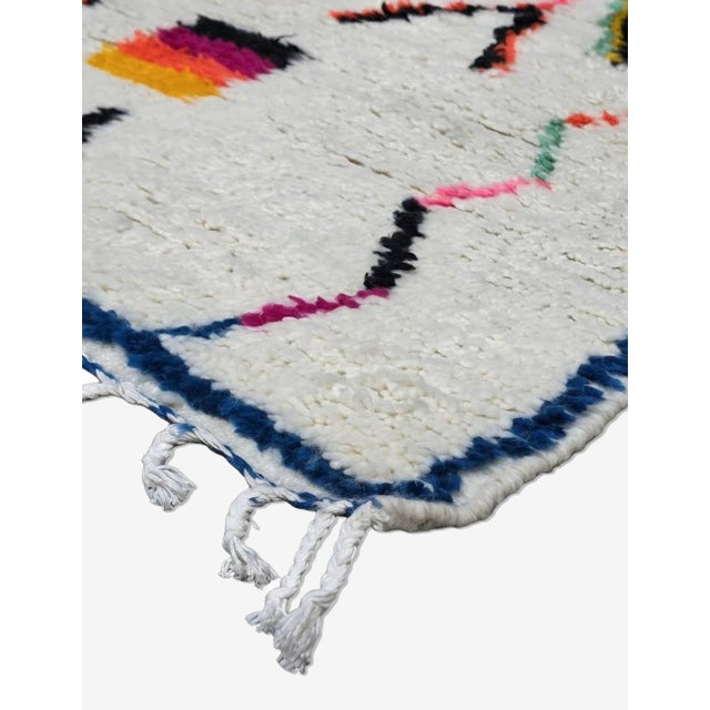 Abstract Moroccan Azilal Wool Rug - 9.8 X 5.9 Ft For Sale - Image 3 of 8