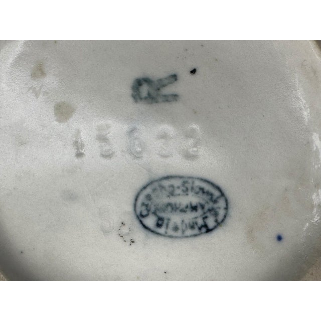 Ceramic Art Deco Czech Amphora Vase: Geometric Design, c. 1920s For Sale - Image 7 of 9