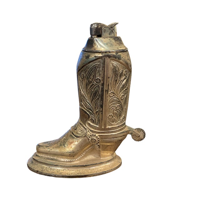 American Evans Cowboy Boot Table Lighter For Sale - Image 3 of 5