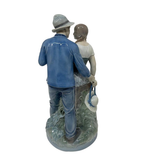 Ceramic Sculpture of Hendrik & Else attributed to Royal Copenhagen, Denmark, 1980s For Sale - Image 7 of 11