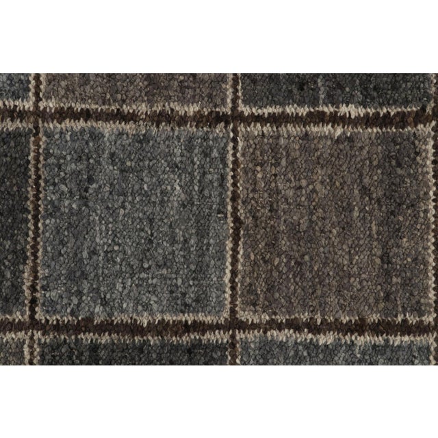 Mid-Century Modern Contemporary Oversized Scandinavian Style Wool & Natural Yarn by Rug & Kilim, India For Sale - Image 3 of 7