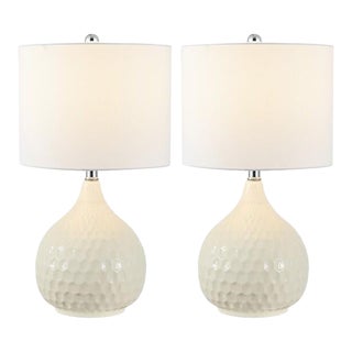 Safavieh Nalon Table Lamp - Ivory, Set of 2 For Sale