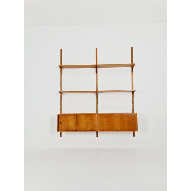 Danish Modern Modular Oak Shelving System by Hansen & Guldborg Mobler, Denmark, 1960s For Sale - Image 11 of 11