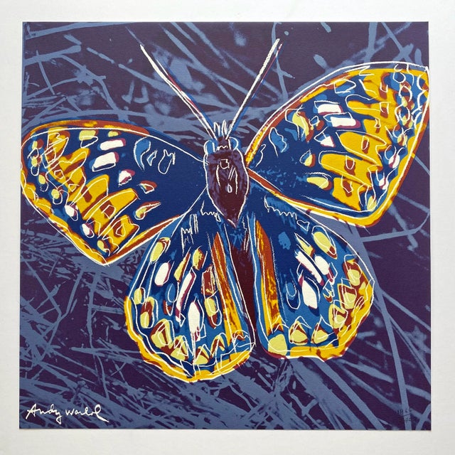 Andy Warhol Vintage 1986 Limited Edition Endangered Species Large Fine Art Lithograph Print " San Francisco Silverspot Butterfly " 1983 For Sale - Image 12 of 12