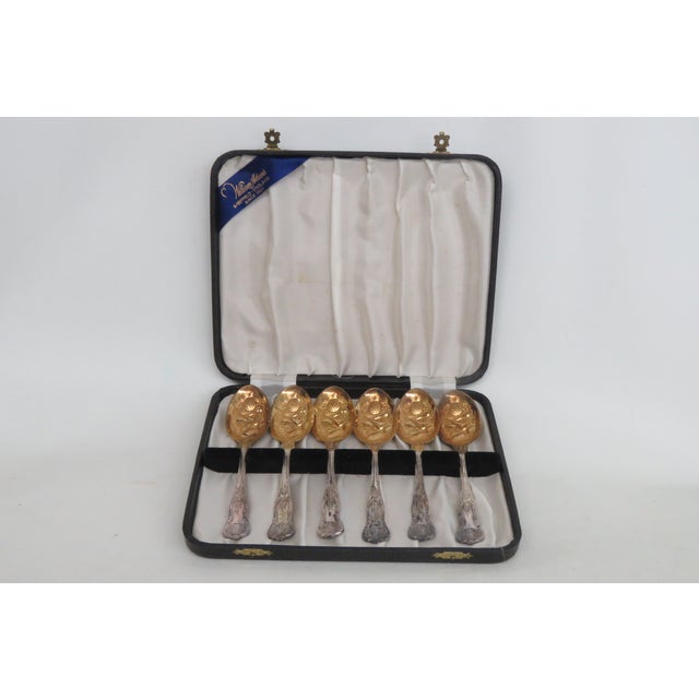 William Adams Sheffield England 12pc Boxed Set Spoons Epns A1 Silver Plate 4962b For Sale In Miami - Image 6 of 18