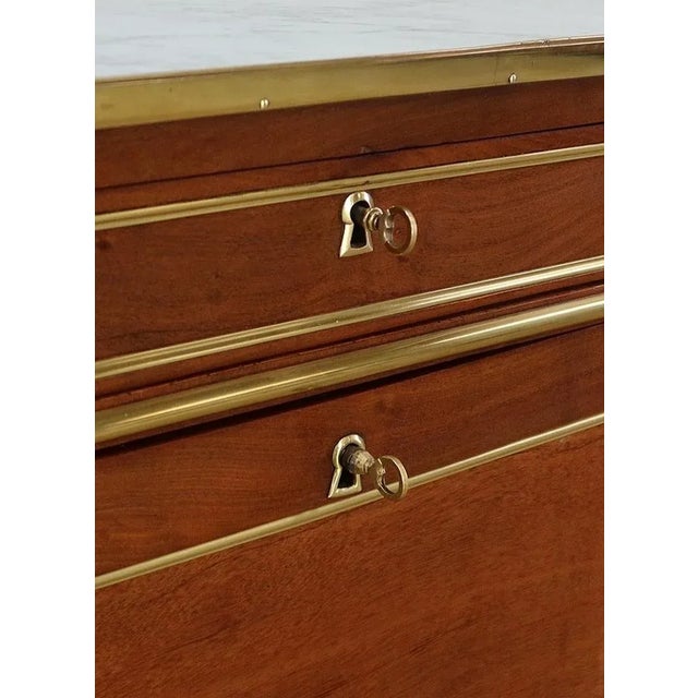 Brown Small Louis XVI Mahogany Secretary For Sale - Image 8 of 18