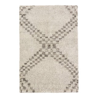 Dash & Albert by Annie Selke Zillah Grey Hand Knotted Wool Rug, 2' x 3' For Sale