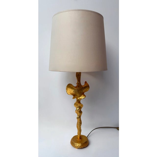 Nicolas de Wael Pair of Lamps Gilt Metal by Nicolas De Waël for Fondica, France, 2000s For Sale - Image 4 of 12