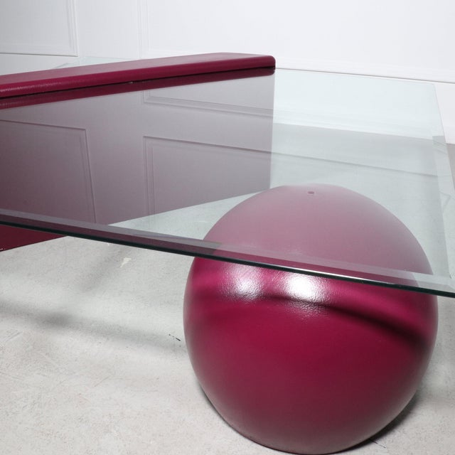Post Modern Shapes and Glass Coffee Table - 1980's For Sale - Image 4 of 7