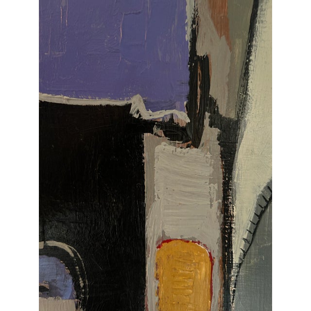 Abstract “Quandary on Canvas II” Abstract Acrylic Painting by Kenneth Joaquin For Sale - Image 3 of 7