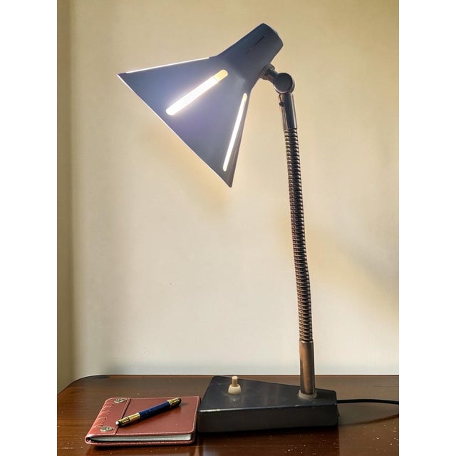 Sun Series Desk Lamp by H. Busquet for Hala, 1950s For Sale - Image 9 of 13