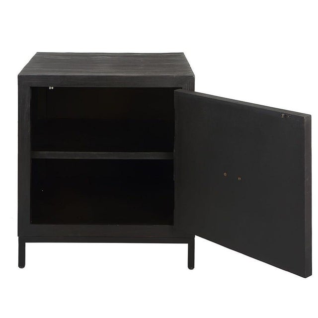 Not Yet Made - Made To Order Black Geometric Cabinet For Sale - Image 5 of 9