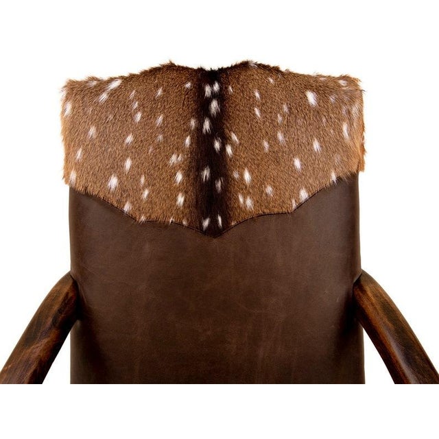 Made by AdobeInteriors Read the full description Materials: hardwood, leather, top grain leather, full grain leather, axis...