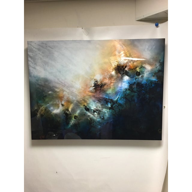 Robert Hawk “Imaginary Thoughts” Mixed Media on Metal For Sale - Image 9 of 9