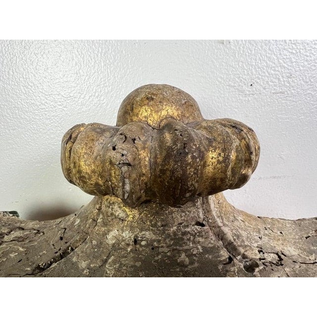 19th Century Monumental Italian Giltwood Urn For Sale In Los Angeles - Image 6 of 12