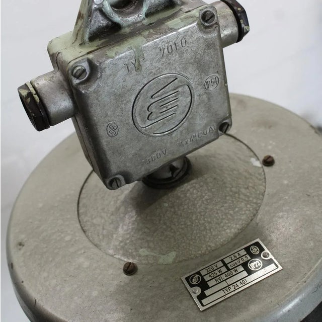 Vintage Type 24 401 Black Enameled Loft Lamp from Elektrosvit For Sale - Image 4 of 11