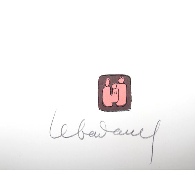 A lithograph with Intaglio from Lebadang a Vietnamese artist (1922 - 2015). This is edition EA and was signed in pencil....