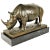 Paul Rudin, Rhinoserus, Patinated Bronze Sculpture, 1970s For Sale In New York - Image 6 of 6