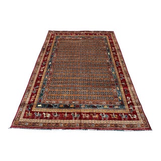 Hand-Knotted Afghan Sultanabad Chobi Wool Area Rug - 8'11" X 12'0" For Sale