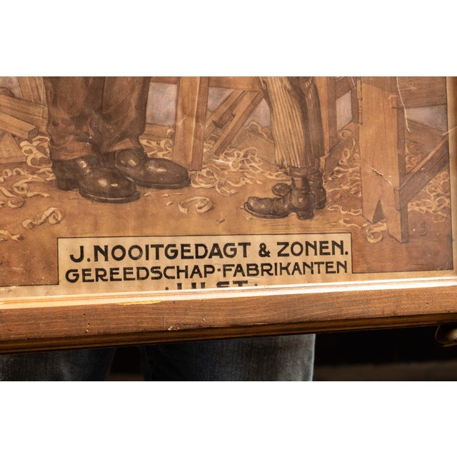 1910s J. Nooitgedagt Dutch Woodworking Tools Advertisement For Sale - Image 4 of 5