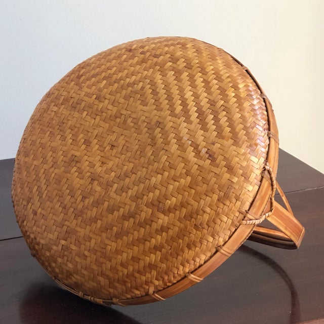 Mid-20th Century Handwoven Chinese Basket For Sale In Baltimore - Image 6 of 13
