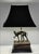 Vintage 1980s Bronze Whippet / Greyhound Dog Standing on Stacked Books Lamp For Sale - Image 4 of 12