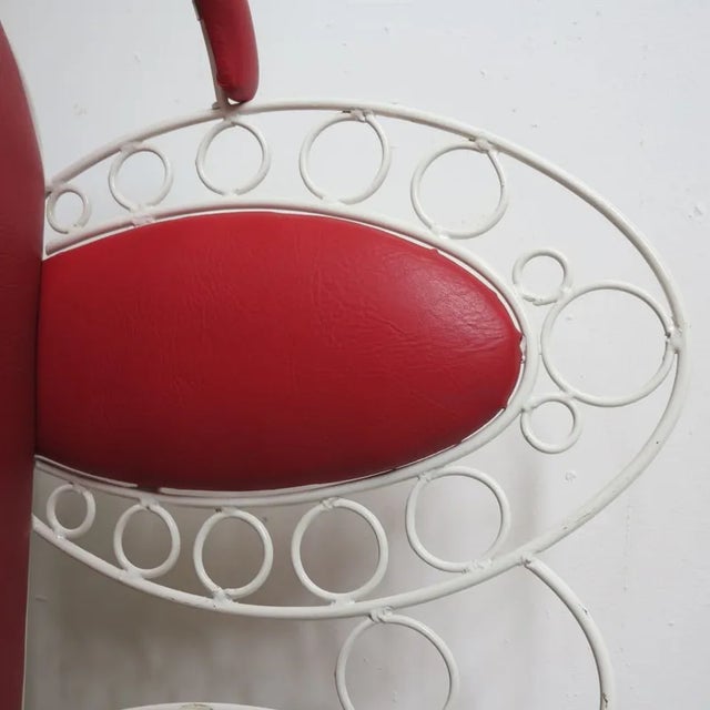 Metal Vintage Metal Bench Set with Two Chairs, Set of 3 For Sale - Image 7 of 18