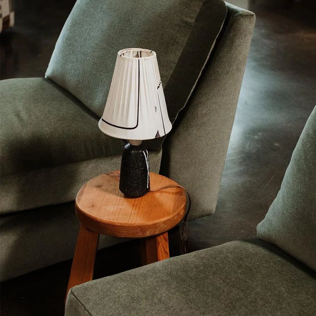 Mid 20th Century Mid 20th Century Small Midcentury Modern Studio Lamp + Shade For Sale - Image 5 of 5