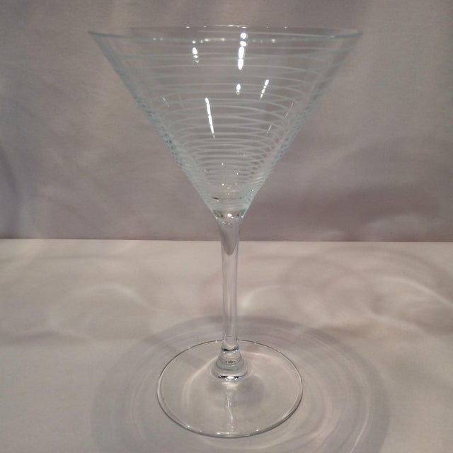 Vintage Mikasa Crystal Swirl Martini Glasses Set of 4 Chairish