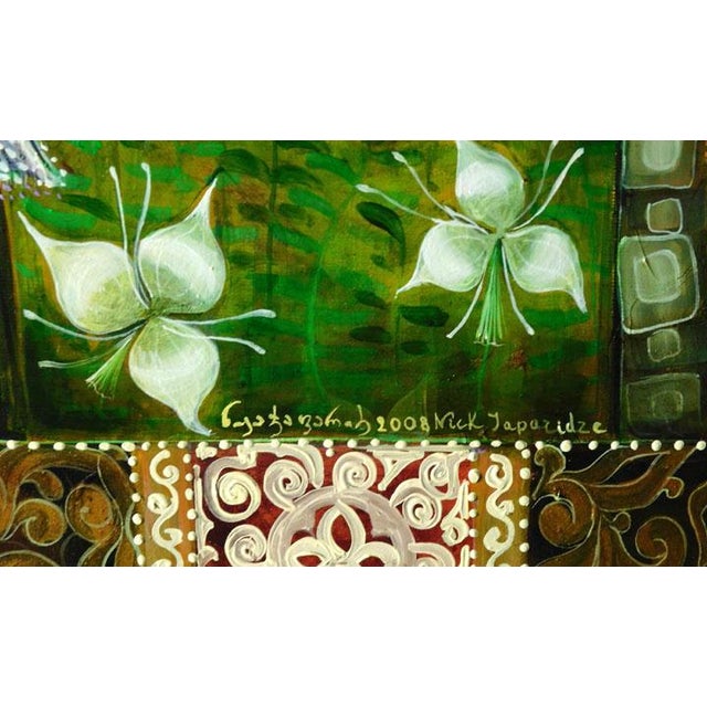 Nick Japaridze #Love Original Oil on Canvas Hand Signed Custom Framed For Sale - Image 4 of 4