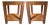 Custom Parsons Walnut Bedside Tables- A Pair For Sale