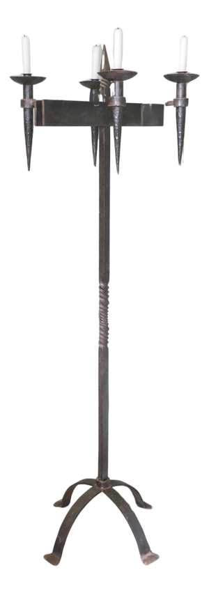 Large Candlestick in Iron