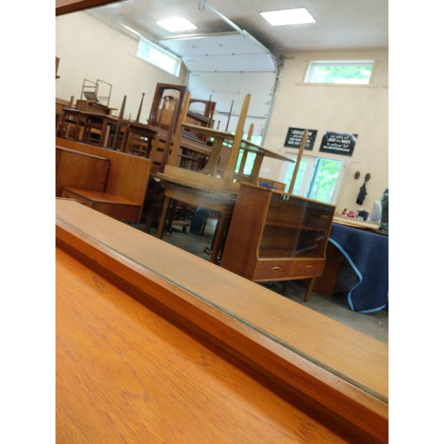 Vintage Mid Century Modern Teak Dressing Table / Dresser With Mirror by William Lawrence For Sale - Image 10 of 11