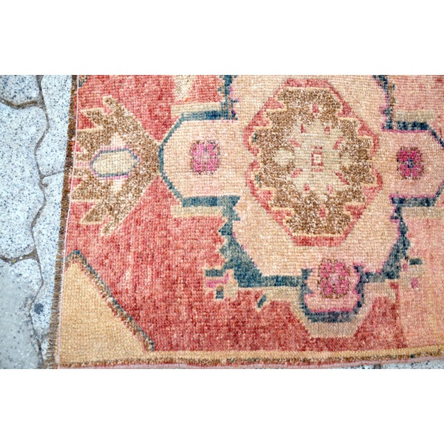 1960s Vintage Wool Hand Knotted Rug For Sale - Image 4 of 6