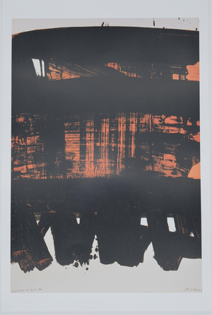 Pierre Soulages, Lithograph No. 22, Lithograph