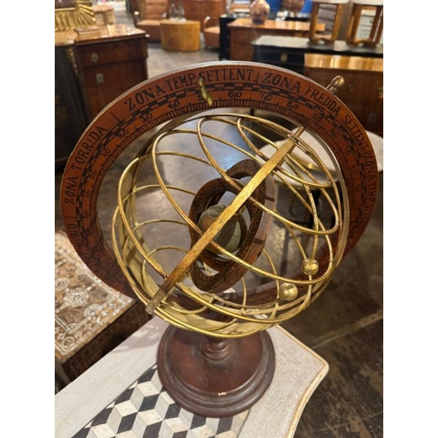 Mid 20th Century Vintage Italian Celestial Globe For Sale - Image 5 of 6