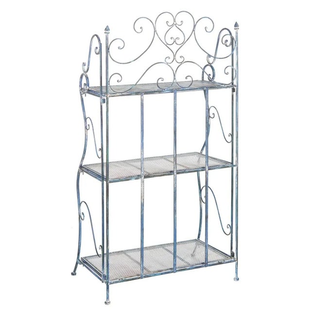 Torus 3-Tier Shelf - Mossy Blue For Sale - Image 11 of 11