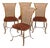 Dining Chairs attributed to Jacques Adnet, Set of 4 For Sale