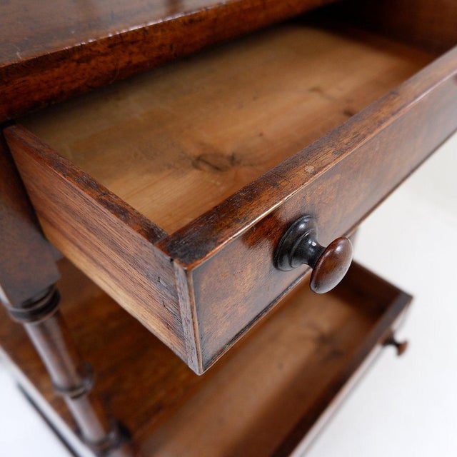 English Mahogany Whatnot Shelf, 1950s For Sale - Image 9 of 13