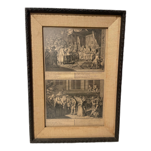 Original 18th Century Judaic Wedding Plate XI Rare Copper Engraving, Bernard Picart (First English Edition Printed in London)