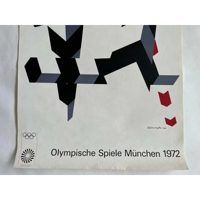 Munich Olympic Games Poster by Allan Darcangelo, 1972 For Sale - Image 6 of 7