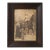 Antique Georges Van Den Bos Equestrian Print “Charity” in Ebonized Wood Frame For Sale