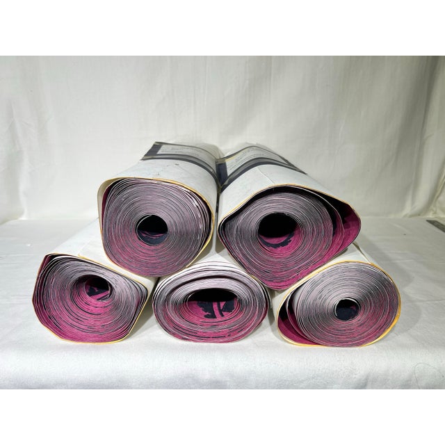 2010s Cole & Son Rajapur Paisley Flocked Wallpaper Discontinued For Sale - Image 5 of 7