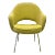 Vintage Saarinen Chartreuse & Chrome Side Chair For Sale