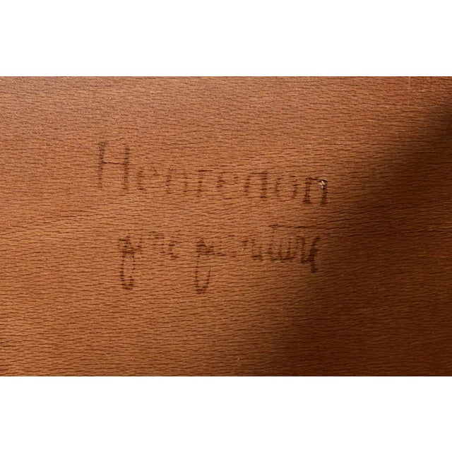 Brown Henredon Mid-Century Hollywood Regency Chinoiserie Faux Tortoise Shell Bar Cabinet, Circa 1970s For Sale - Image 8 of 15